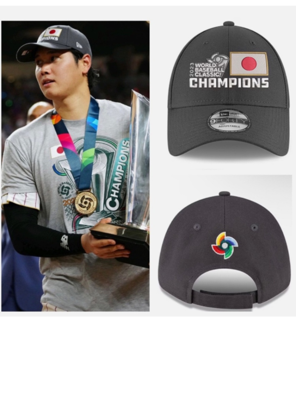 Brand New 2023 WBC Champions Japan Adjustable Hat New Era 9FORTY